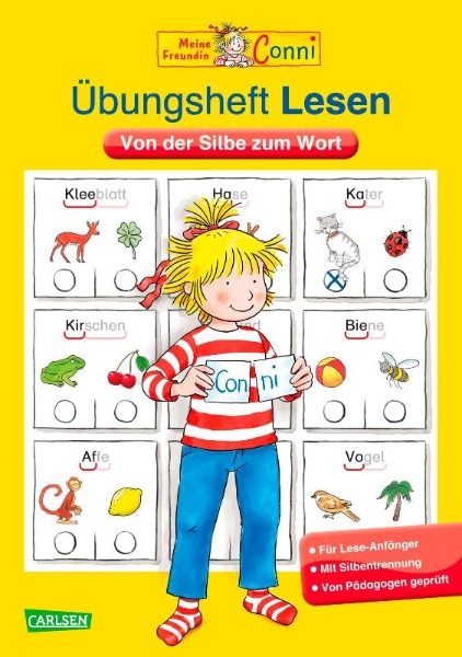 Buchcover und Innenansicht für das Buch: Conni Gelbe Reihe: Übungsheft Lesen