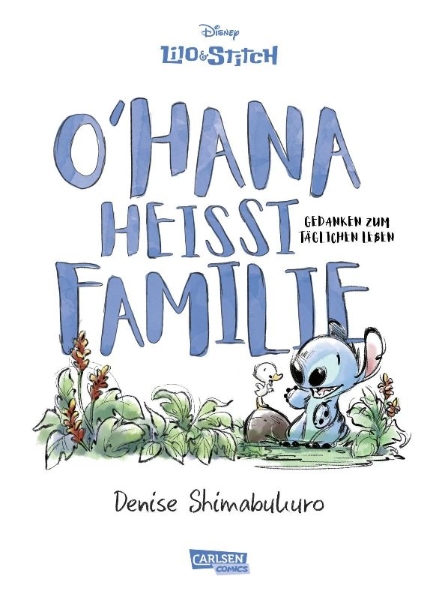 Buchcover und Innenansicht für das Buch: 'Ohana Means Family. Musings on Everyday Life