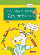 Buchcover und Innenansicht für das Buch: Schlau für die Schule: Mein MEGA dicker Zahlen-Block