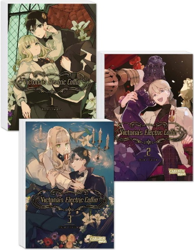 Buchcover und Innenansicht für das Buch: Victoria no Denki Hitsugi