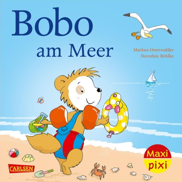 Buchcover und Innenansicht für das Buch: Maxi Pixi 353: VE 5 Bobo am Meer (5 Exemplare)