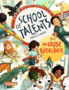 Buchcover und Innenansicht für das Buch: School of Talents: Freistunde - Das große Rätselbuch