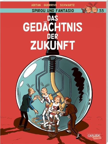 Buchcover und Innenansicht für das Buch: Spirou et Fantasio - Cahiers Tome 1 - La mémoire du futur - Cahiers 1/2