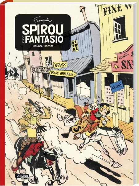Buchcover und Innenansicht für das Buch: Spirou et Fantasio - L´intégrale 1 - Les débuts d´un dessinateur