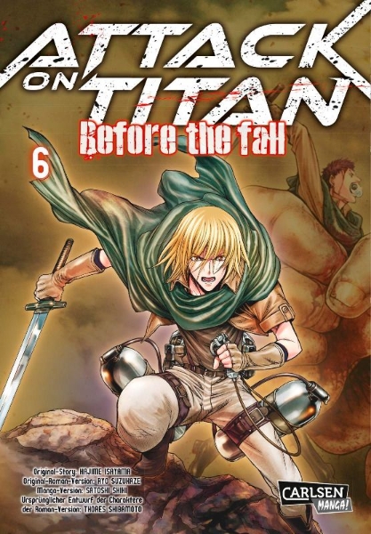 Buchcover und Innenansicht für das Buch: Shingeki no Kyojin - Before the Fall