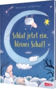 Buchcover und Innenansicht für das Buch: Schlaf jetzt ein, kleines Schaf!