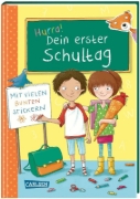 Buchcover und Innenansicht für das Buch: Schlau für die Schule: Hurra! Dein erster Schultag