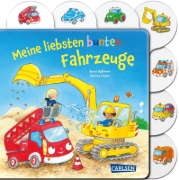 Buchcover und Innenansicht für das Buch: Meine liebsten bunten Fahrzeuge