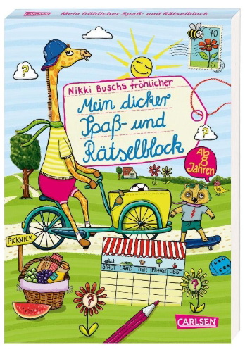 Buchcover und Innenansicht für das Buch: Rätselspaß Grundschule: Mein dicker Spaß- und Rätselblock