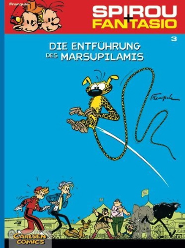 Buchcover und Innenansicht für das Buch: Les Voleurs du marsupilami