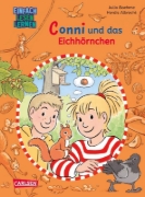 Buchcover und Innenansicht für das Buch: Lesen lernen mit Conni: Conni und das Eichhörnchen