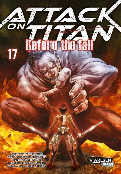 Buchcover und Innenansicht für das Buch: Shingeki no Kyojin - Before the Fall
