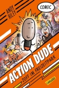 Buchcover und Innenansicht für das Buch: Action Dude 1: Zoff im Freizeitpark