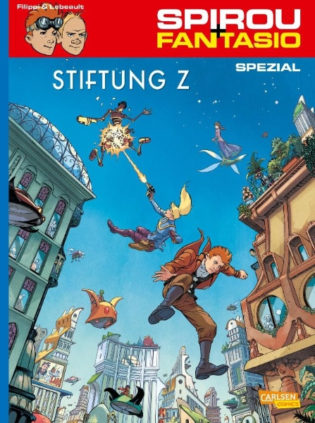Buchcover und Innenansicht für das Buch: Foundation Z