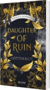 Buchcover und Innenansicht für das Buch: Daughter of Ruin. Götterblut