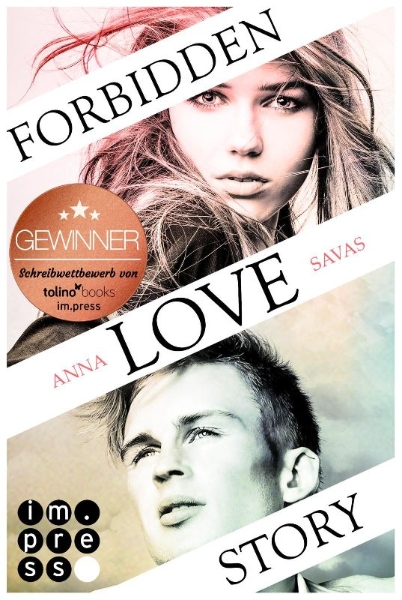 Buchcover und Innenansicht für das Buch: Forbidden Love Story. Weil ich dir begegnet bin