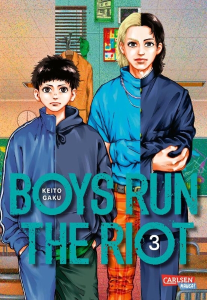 Buchcover und Innenansicht für das Buch: Boys Run the Riot