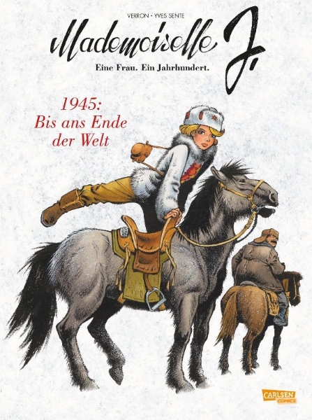 Buchcover und Innenansicht für das Buch: Mademoiselle J Tome 3 - Jusqu'au bout du monde