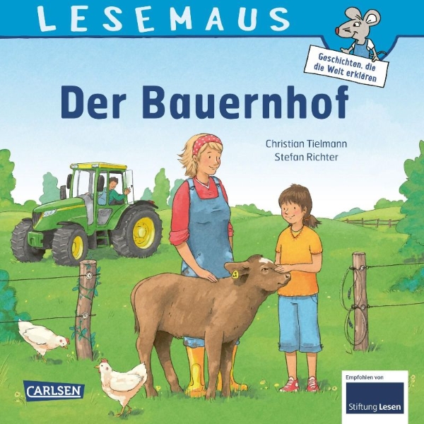 Buchcover und Innenansicht für das Buch: LESEMAUS 76: Der Bauernhof