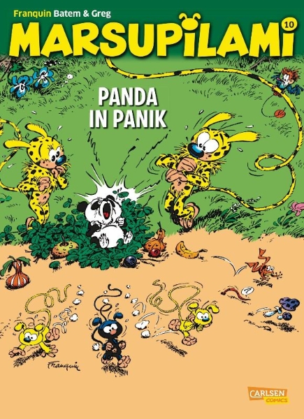 Buchcover und Innenansicht für das Buch: Marsupilami 2: Le bébé du bout du monde