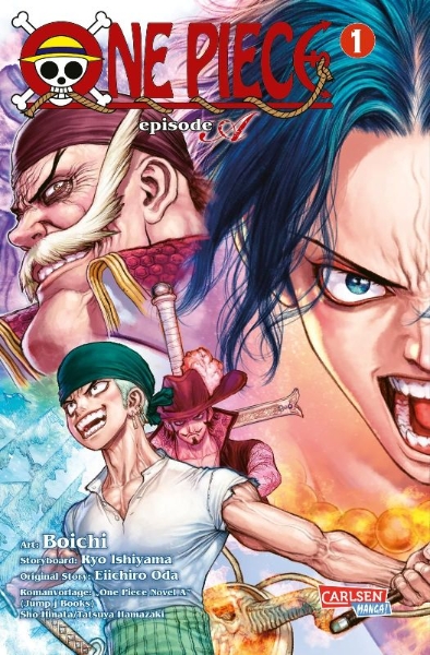 Buchcover und Innenansicht für das Buch: One Piece episode A