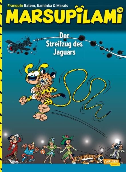 Buchcover und Innenansicht für das Buch: Marsupilami 28: Der Streifzug des Jaguars