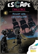 Buchcover und Innenansicht für das Buch: Escape-Buch für Grundschulkinder: Escape Challenge: Flucht vom Geisterschiff