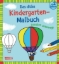 Buchcover und Innenansicht für das Buch: Das dicke Kindergarten-Malbuch: Draußen unterwegs