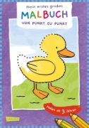 Buchcover und Innenansicht für das Buch: Ausmalbilder für Kita-Kinder: Mein erstes großes Malbuch: Punkt zu Punkt