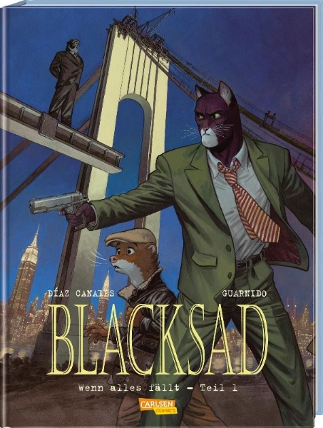 Buchcover und Innenansicht für das Buch: Blacksad 6: Wenn alles fällt - Teil 1