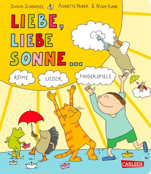 Buchcover und Innenansicht für das Buch: Gedichte für kleine Wichte: Liebe, liebe Sonne ...