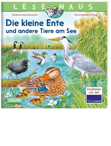 Buchcover und Innenansicht für das Buch: LESEMAUS 177: Die kleine Ente und andere Tiere am See