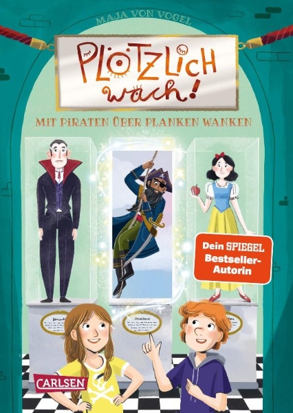 Buchcover und Innenansicht für das Buch: Plötzlich wach! 3: Mit Piraten über Planken wanken
