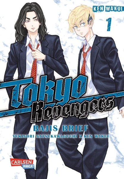 Buchcover und Innenansicht für das Buch: Tokyo Revengers - Baji Keisuke kara no Tegami