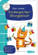 Buchcover und Innenansicht für das Buch: Spiel+Spaß für KiTa-Kinder: Mein bunter Kindergarten-Übungsblock