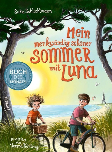 Buchcover und Innenansicht für das Buch: Mein merkwürdig schöner Sommer mit Luna