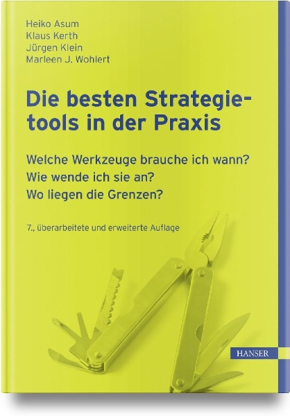 Buchcover und Innenansicht für das Buch: Die besten Strategietools in der Praxis