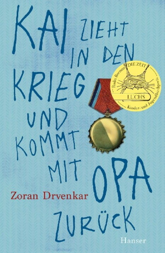 Buchcover und Innenansicht für das Buch: Kai zieht in den Krieg und kommt mit Opa zurück