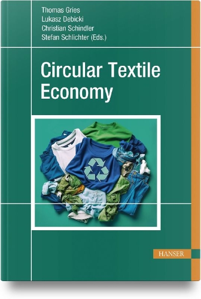 Buchcover und Innenansicht für das Buch: Circular Textile Economy