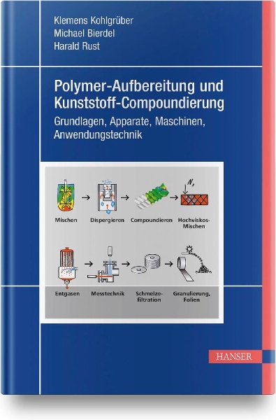 Buchcover und Innenansicht für das Buch: Polymer-Aufbereitung und Kunststoff-Compoundierung