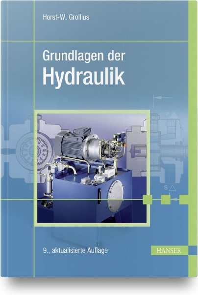 Buchcover und Innenansicht für das Buch: Grundlagen der Hydraulik
