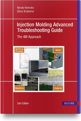 Buchcover und Innenansicht für das Buch: Injection Molding Advanced Troubleshooting Guide