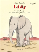 Buchcover und Innenansicht für das Buch: Eddy, der Elefant, der lieber klein bleiben wollte