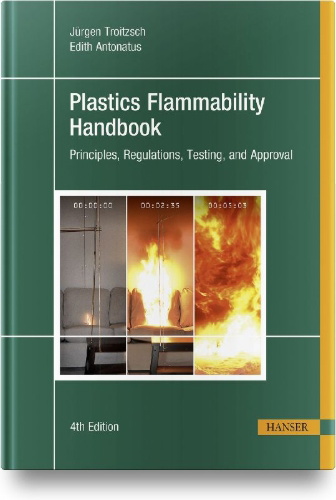 Buchcover und Innenansicht für das Buch: Plastics Flammability Handbook