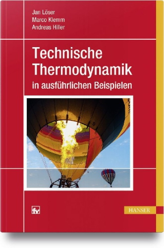 Buchcover und Innenansicht für das Buch: Technische Thermodynamik in ausführlichen Beispielen