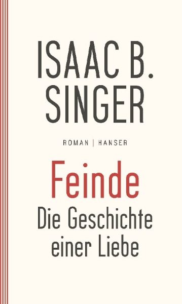 Buchcover und Innenansicht für das Buch: Feinde, die Geschichte einer Liebe