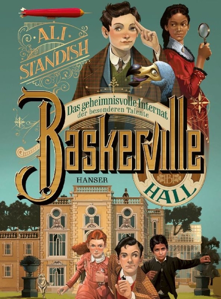 Buchcover und Innenansicht für das Buch: The Improbable Tales of Baskerville Hall