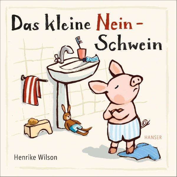 Buchcover und Innenansicht für das Buch: Das kleine Nein-Schwein