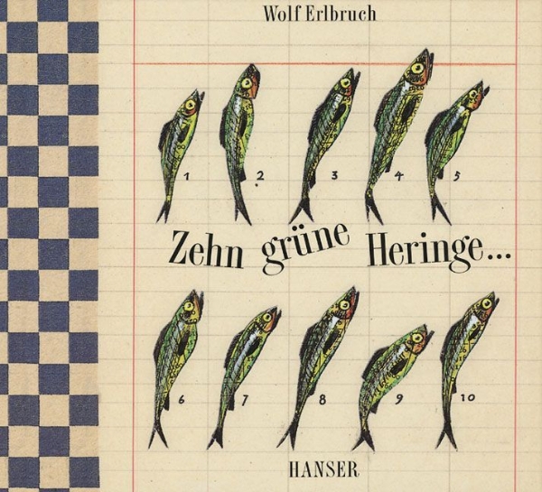 Buchcover und Innenansicht für das Buch: Zehn grüne Heringe
