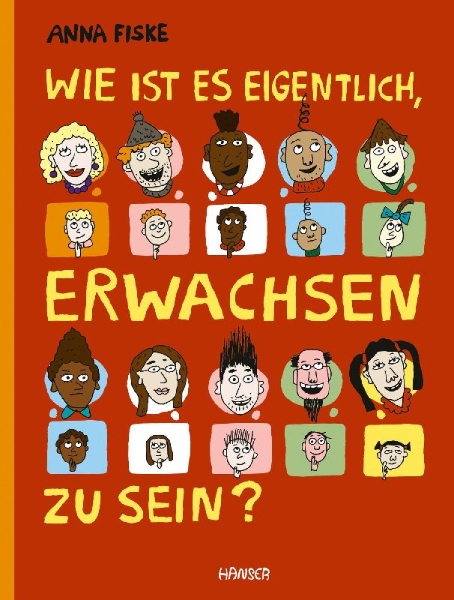Buchcover und Innenansicht für das Buch: Hvordan er det å være voksen